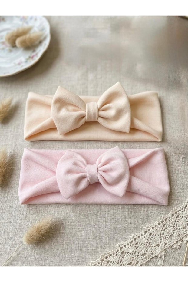 Baby Girl Bandana Set of 2 Mevlütlük Photo Shoot Gift Hair Band Newborn