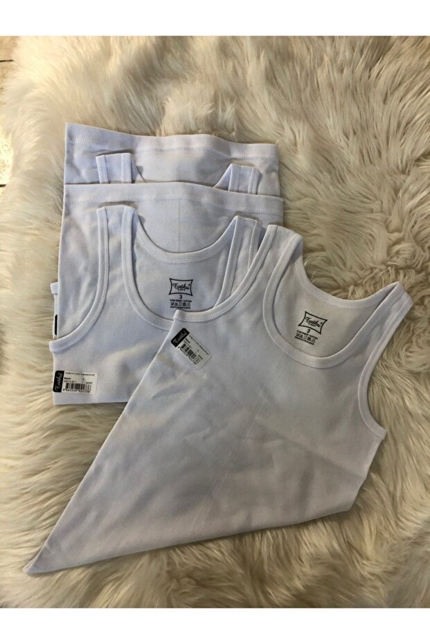 Tutku-0125 3-Pack Children's Ribbed Tank Top