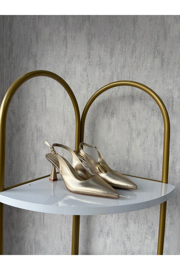 Simple 7 cm Skin Leather High Heels
