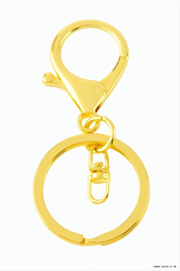 Shopgpt Fır Döndu Calı Metal Keychain (175627) Horse Yellow