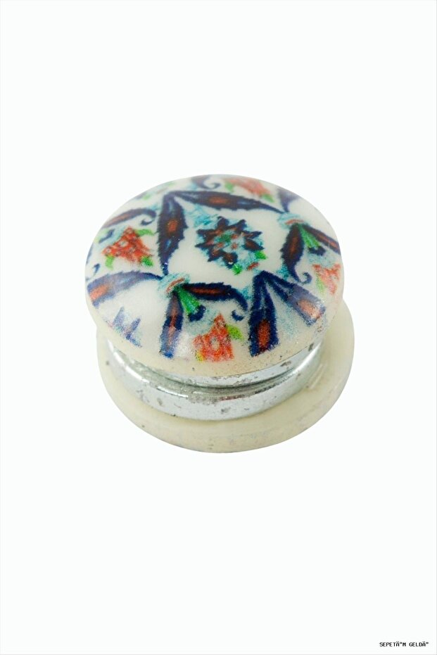 Spt-Gld Tile Patterned Mug Scarf Magnet 1 (233206) Piece Blue