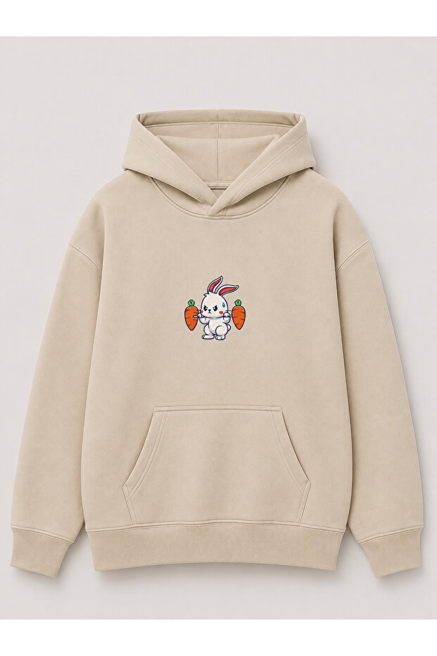 Unisex Hooded Sweatshirt with Kangaroo Pocket, Oversize Comfortable Fit, Daily Sports Stylish Sweatshirt