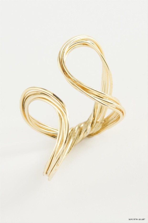 Spt-Gld Oval Metal (234021) Ring Yellow