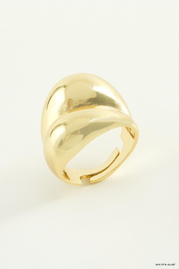 Spt-Gld Oval Metal (11209) Ring Yellow