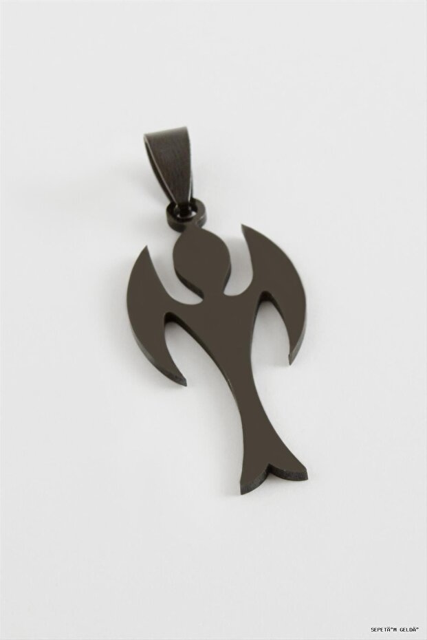 Spt-Gld Melek Steel Pendant 3.5 (04018) cm Black
