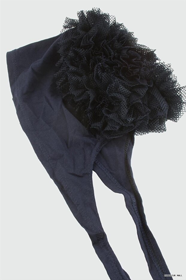 Zngzrmll Stitched Ruffle (32105) Bone Navy Blue