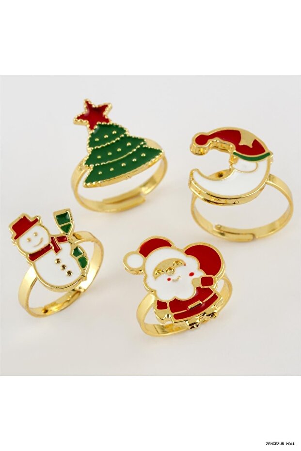 Zngzrmll Christmas Figured Joint (43607) Ring Yellow