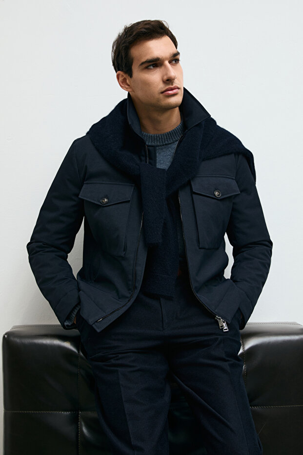 Orsen Goose down Men's Coat Navy Blue