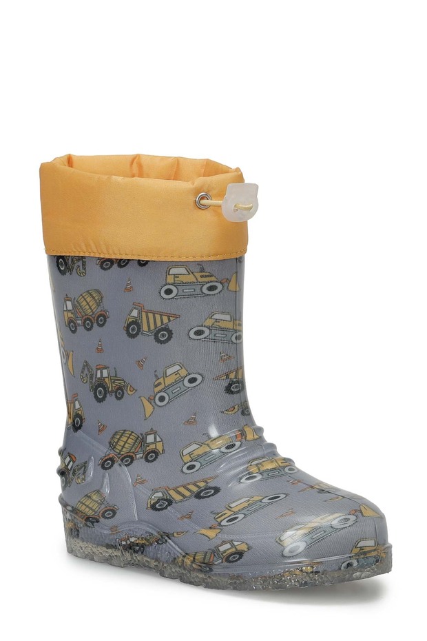 Joell P Gray Boy's Rain Boots