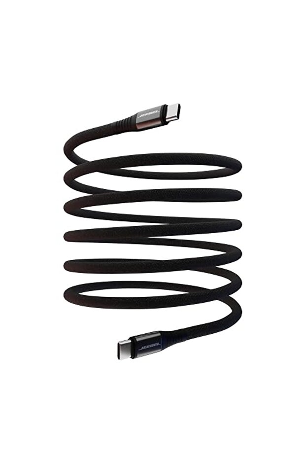 كابل شحن مغناطيسي 240 واط USB-C الى USB-C بطول 2 متر من جيبيل | شحن سريع ونقل بيانات | اسود