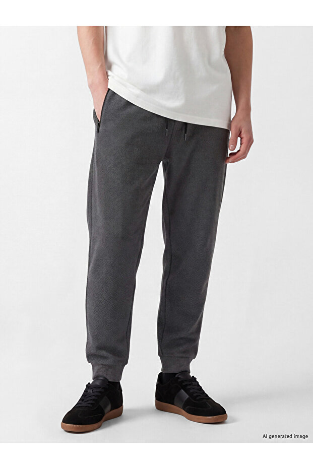 Peak New Season Anthracite Regular Fit Men's Jogger Sweatpants
