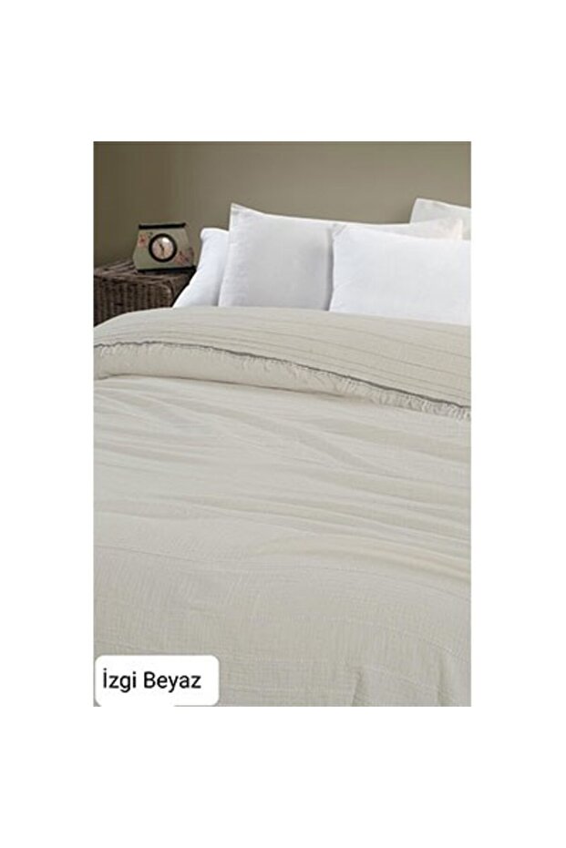 Double Single Pike 220X240 Izgi White