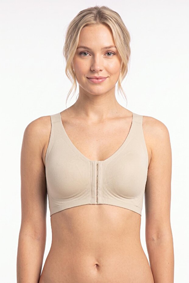 New Bra Without Support Plus Size C Cup Front Fastening Ghost Bra