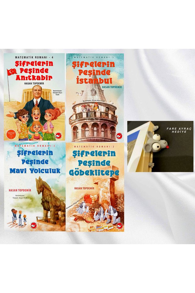 ŞİFRELERİN PEŞİNDE ANITKABİR</DNTCTMS> / in the Chase of Codes Istanbul / ŞİFRELERİN PEŞİNDE GÖBEKLİTEPE</DNTCTMS> / in the Chase of Codes Blue Journey / Mouse Stuck in the Head Figure Bookmark Gift