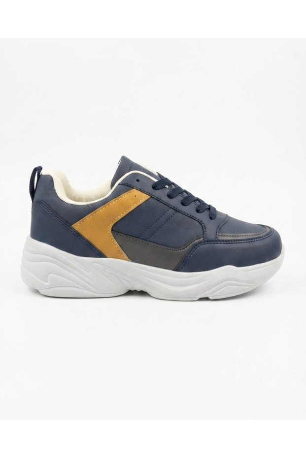 Boy's Navy Blue High Sole Casual Sports Shoes