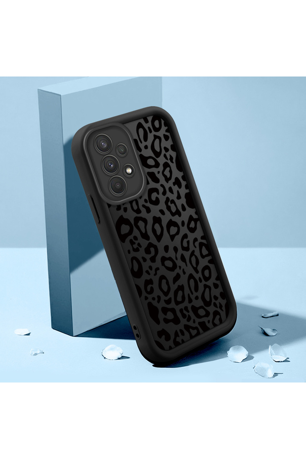 Samsung Galaxy A32 4g Compatible Black Leopard Case, Suitable for Everyday Use