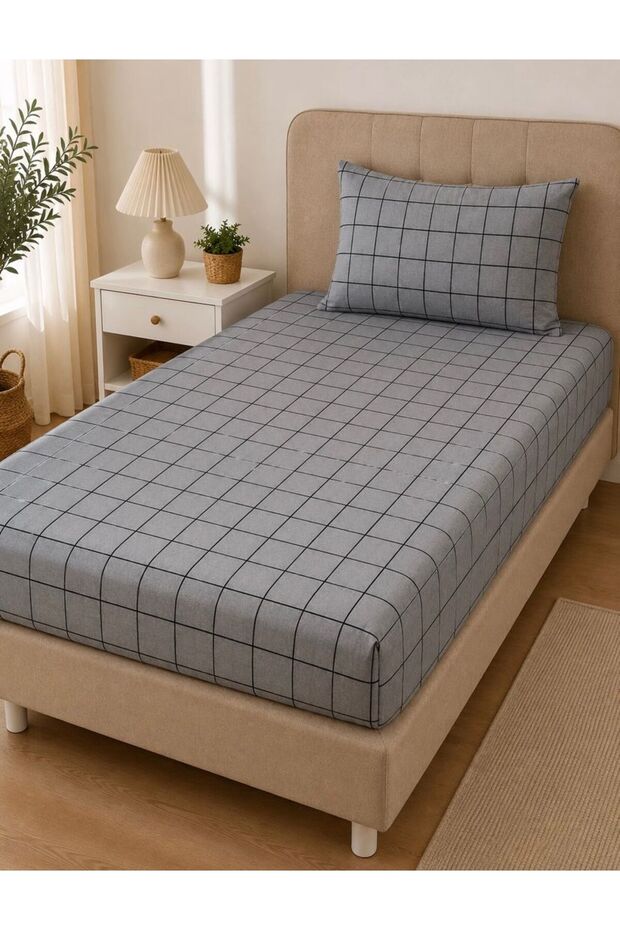 Single Elastic Sheet Set + Pillowcase 100X200