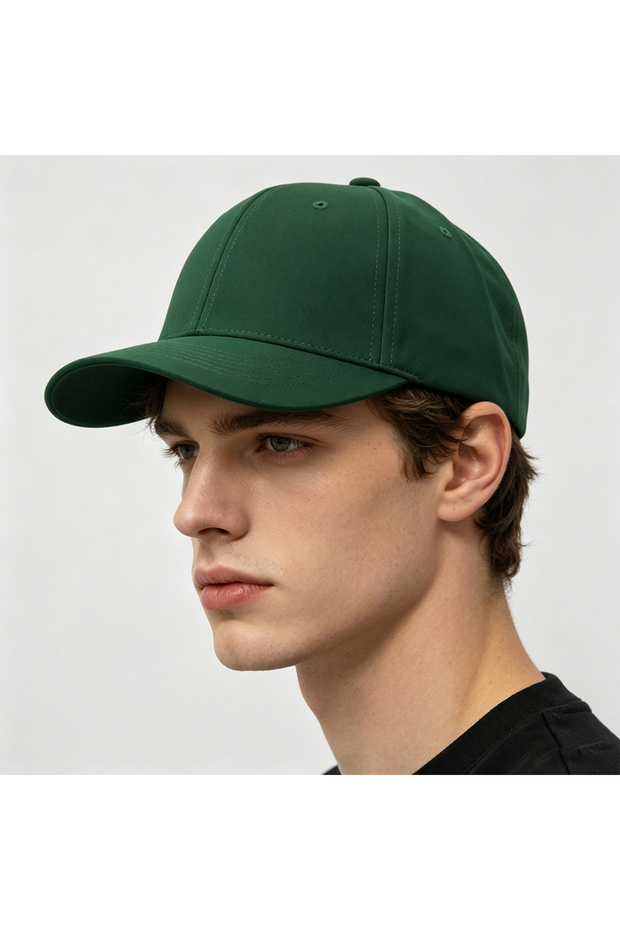 Solid Color Green Gabardine Men's Hat