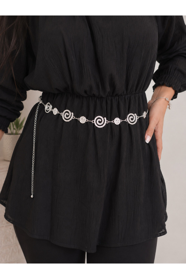 Snail Patterned Thin Waist Chain