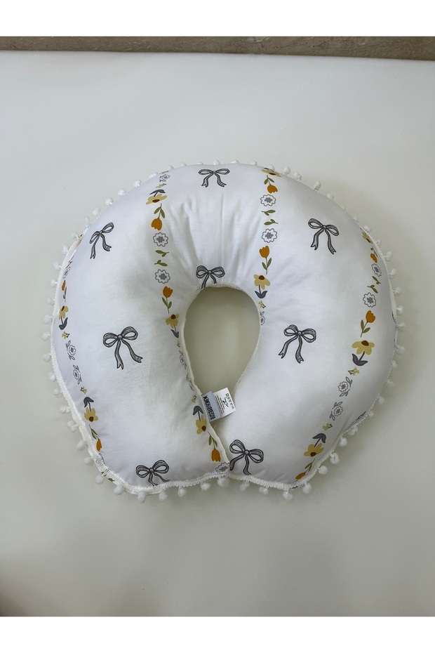 Cream Double-Sided Breastfeeding Pillow/Breastfeeding Cushion/Baby Support Cushion/Pregnancy Pillow