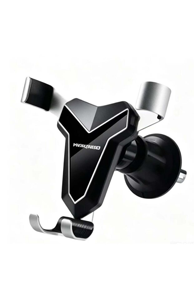V-shaped Gravity Car Phone Holder, Automatic Locking Air Vent Mount, Black