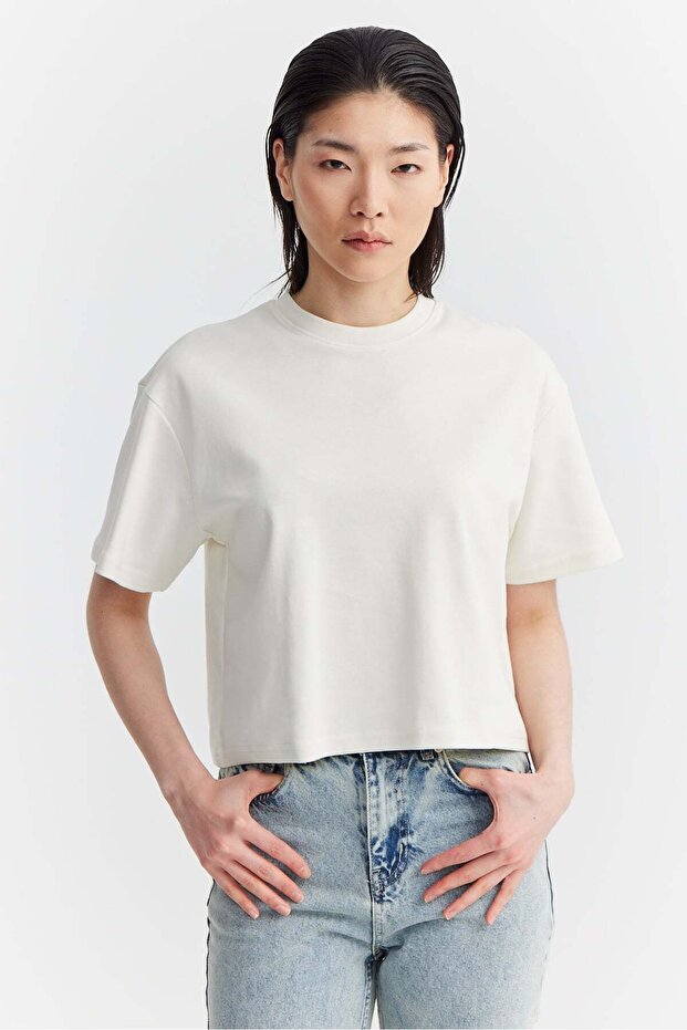 Kadın Kısa Basic T-shirt