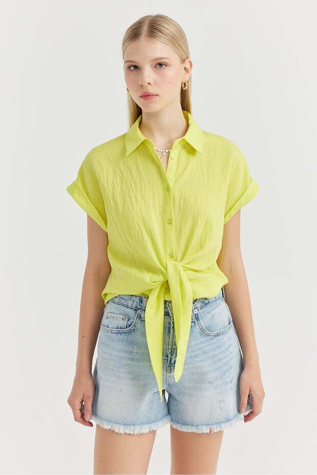 Women's Front Tie Detailed Shirt