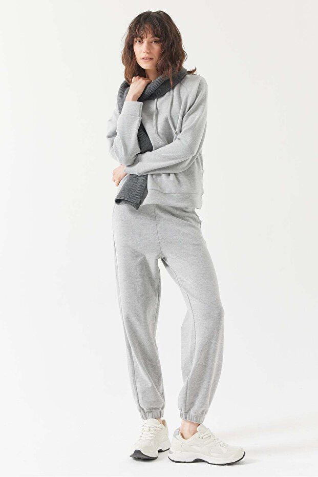 Women's Sweat Bottoms with Elastic Waist and Legs