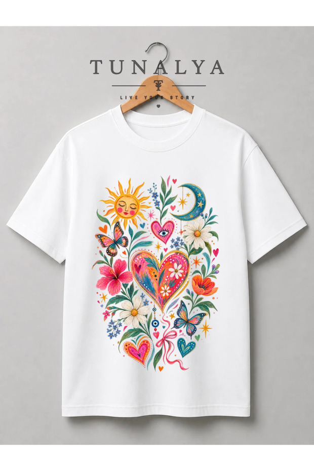 Tunalya Energetic and Fresh, Specially Designed for Summer Days, Premium Printed Unisex Cotton T-Shirt