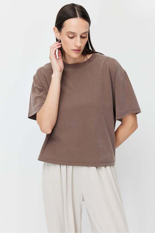 Women's Soft Textured Short T-Shirt