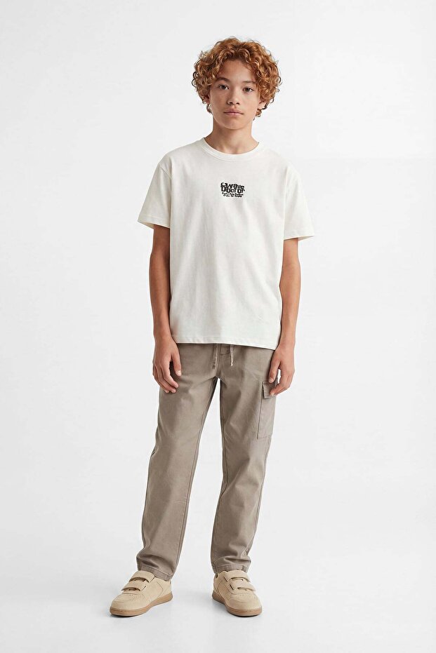 Boy's Oversize Printed T-Shirt