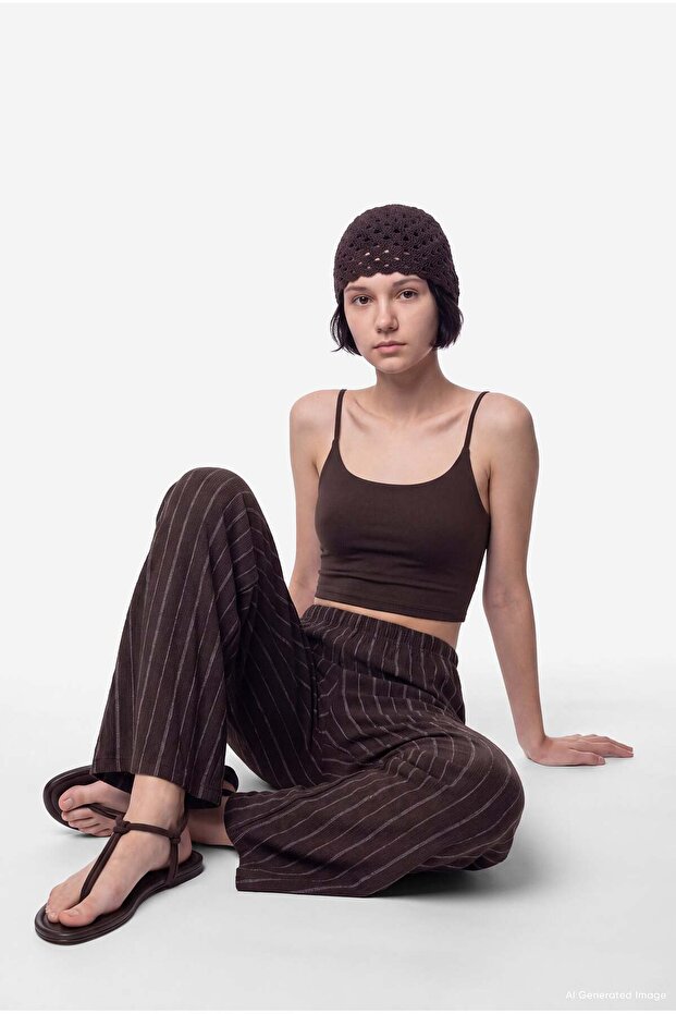Women's Wide Leg Pants with Elastic Waist