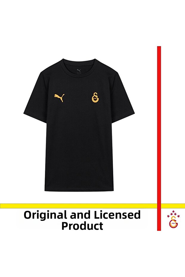 Licensed Puma Logo and Emblem Black T-Shirt 78290711