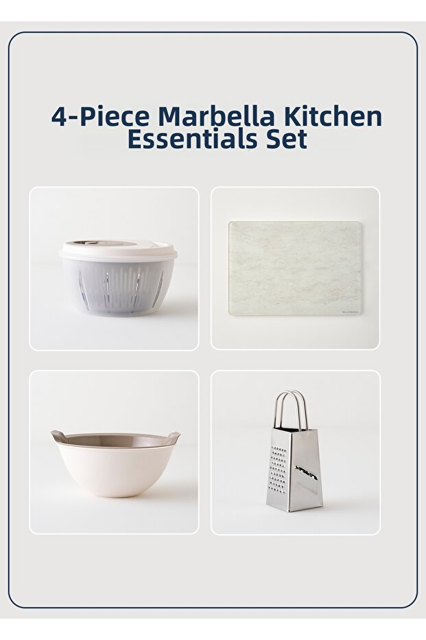 Marbella 4 Piece Kitchen Utensil Set