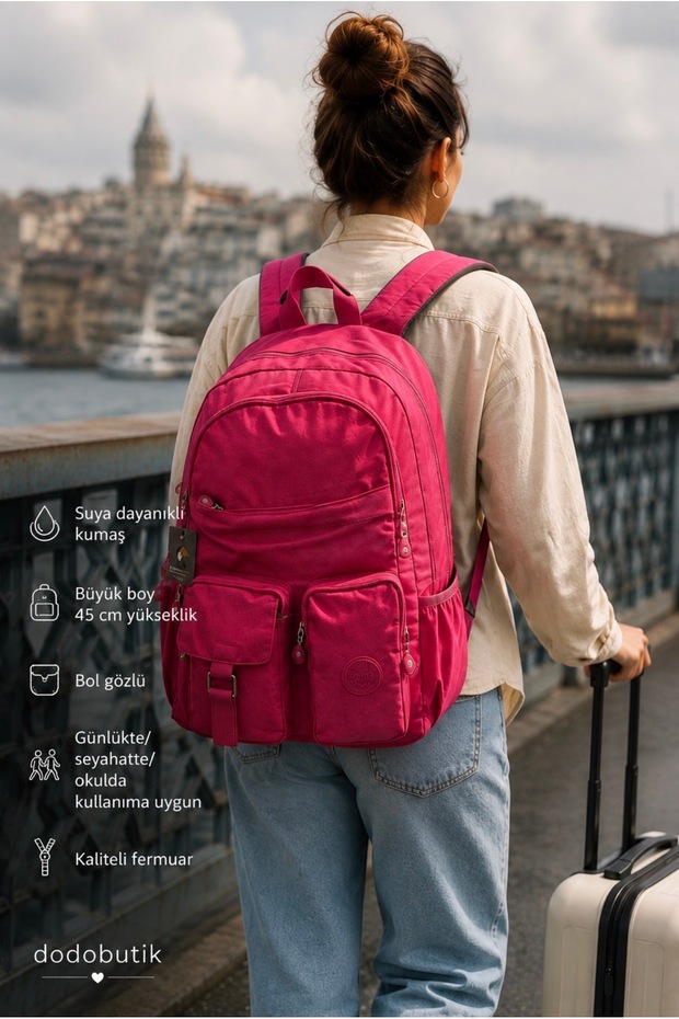 Waterproof Multi-Pocket Lightweight Backpack