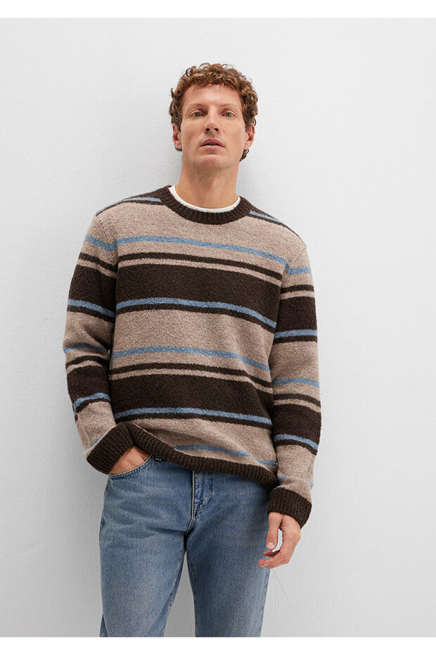 Wool Blend Brown Sweater Regular Fit / Regular Cut 0710332-70251