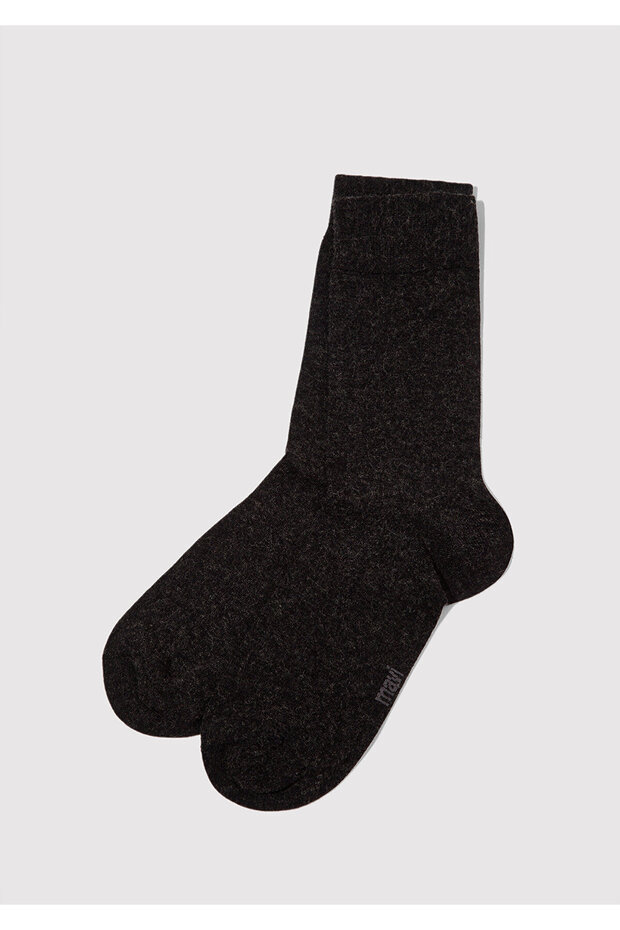 Wool Blend Black Socks 0912199-900