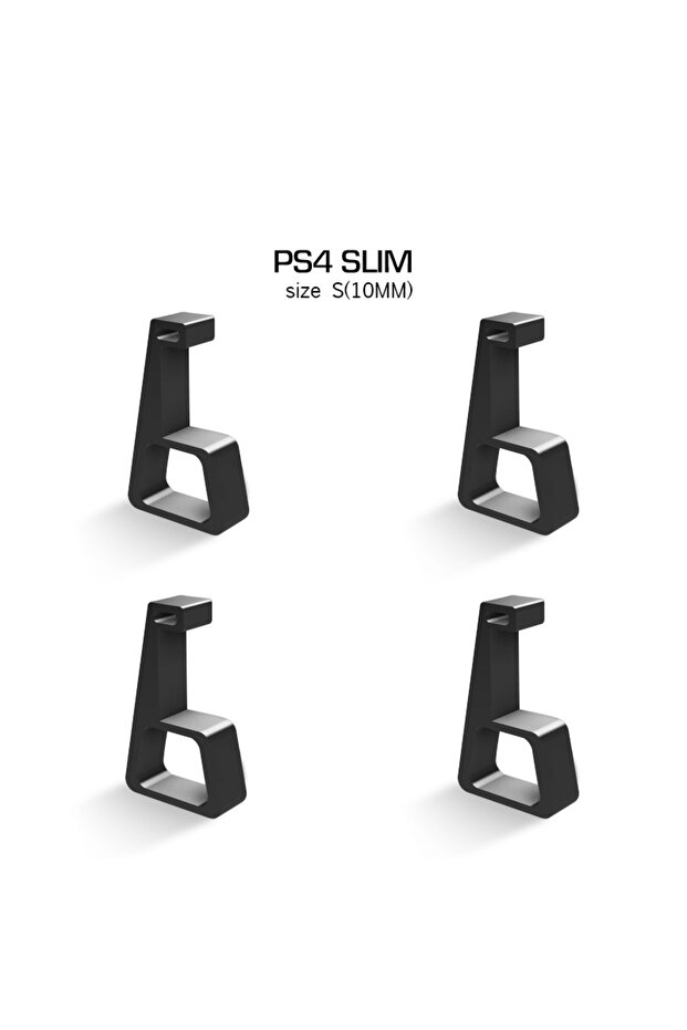 حامل تبريد أفقي أسود لجهاز PS4 Slim من DATA FROG لجهاز PS4 Slim Pro مزود بأقدام وحامل ألعاب رائع