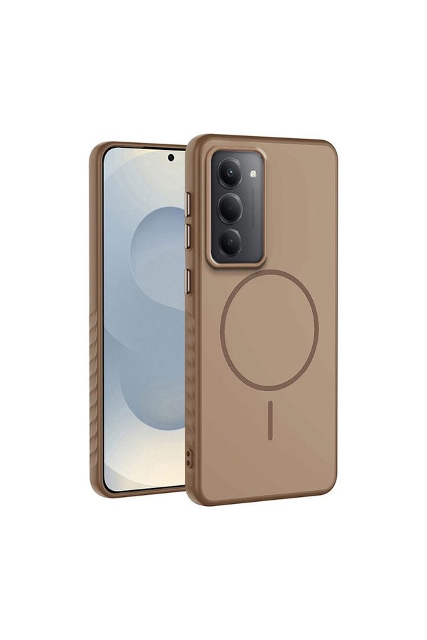 Xiaomi Redmi 15 Compatible Case Mono M-Safe Silicone Case Desert Titanium