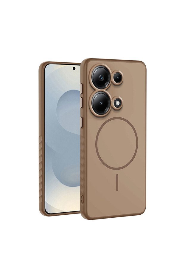 Xiaomi Redmi Note 13 Pro 4g Compatible Case Mono M-Safe Silicone Case Desert Titanium
