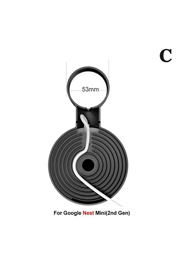 حامل جداري C لجهاز Google Home Mini وحامل Nest Mini ومساعد الصوت وحامل المنزل الذكي للمطبخ.