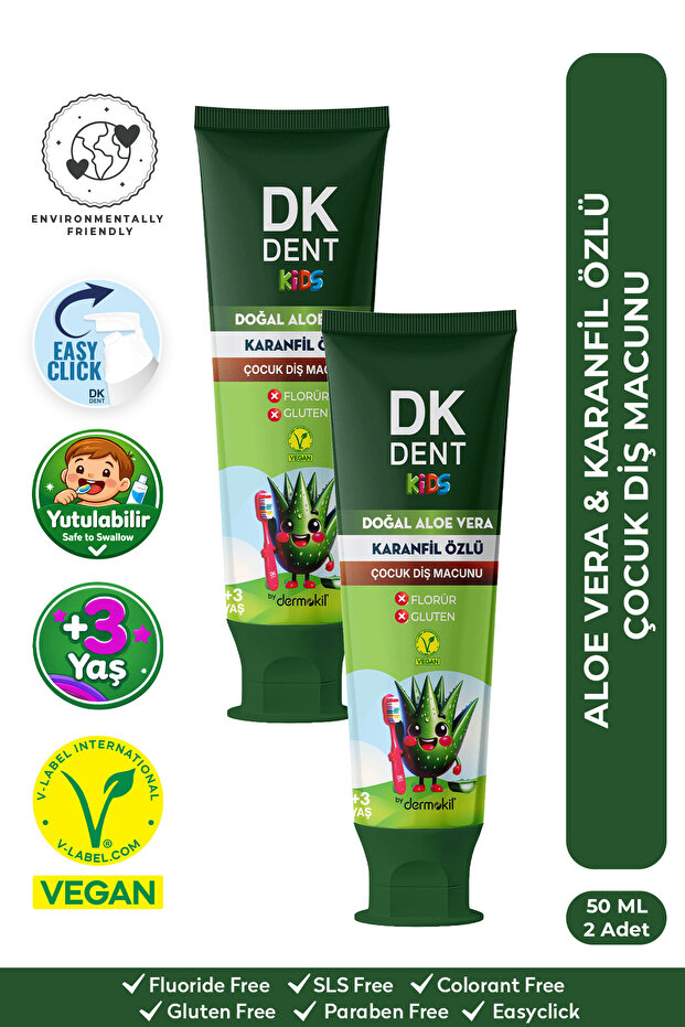 Clove Extract Children's Toothpaste 50 ml x 2 Pieces