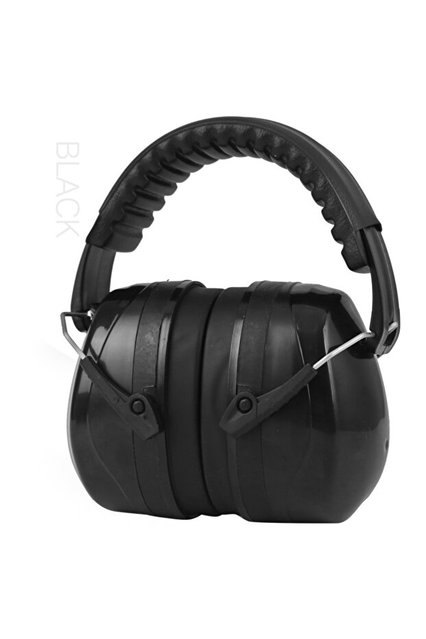 Black Foldable Anti-Noise Head Earmuffs Ear Protector SNR-35dB For Kids/Adults Study Sleeping Work S