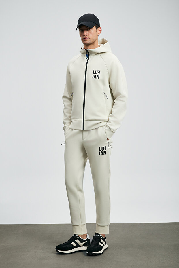 Ice Men's Tracksuit Top Off-White