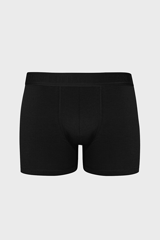 Solid Men's Cotton Boxer Black