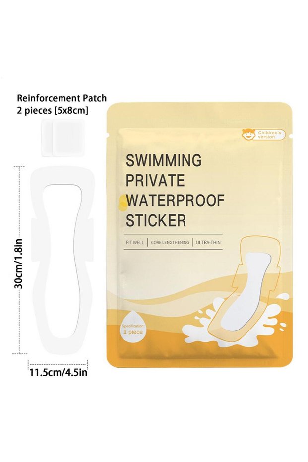 11.5x30cm swimming pad for period girls Women Waterproof Swimming Private Patches Prevent Dirts Skin
