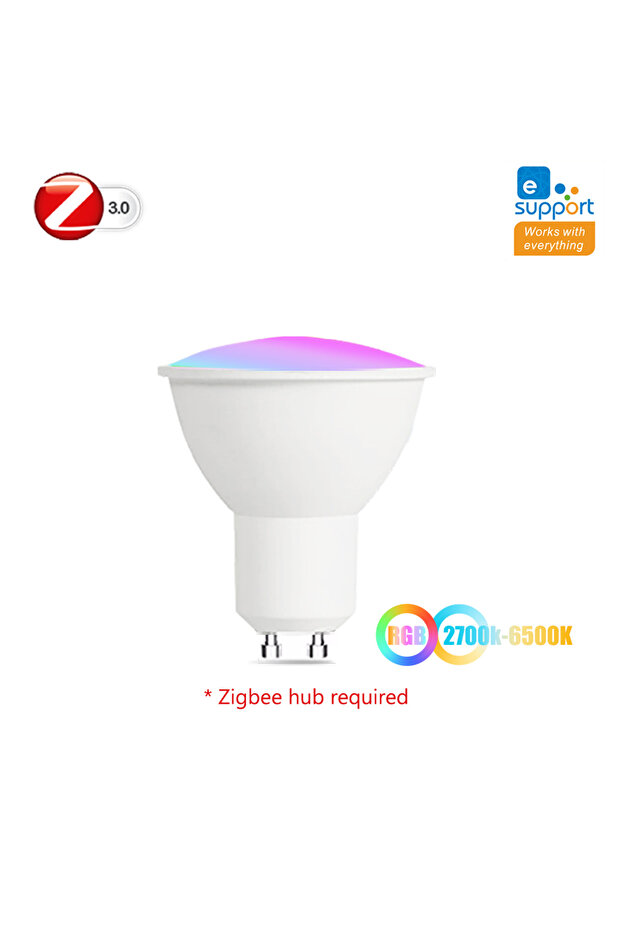 AC 85-265V 5W 1pcs Zigbee EWelink GU10 Smart Zigbee Wifi Led Light Bulbs 5W GU10 RGB CW WW Spotlight