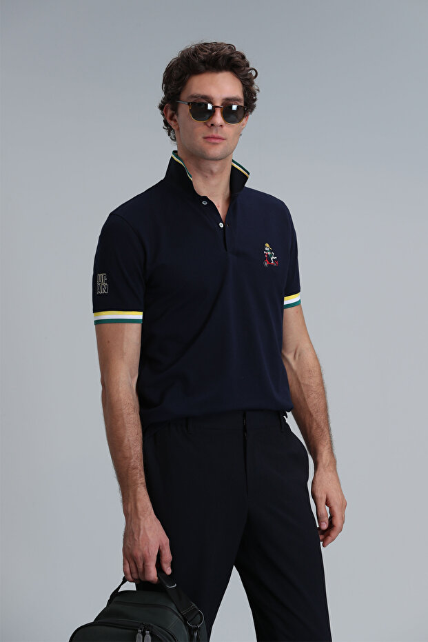 Match Smart Men's Polo T-shirt Navy Blue