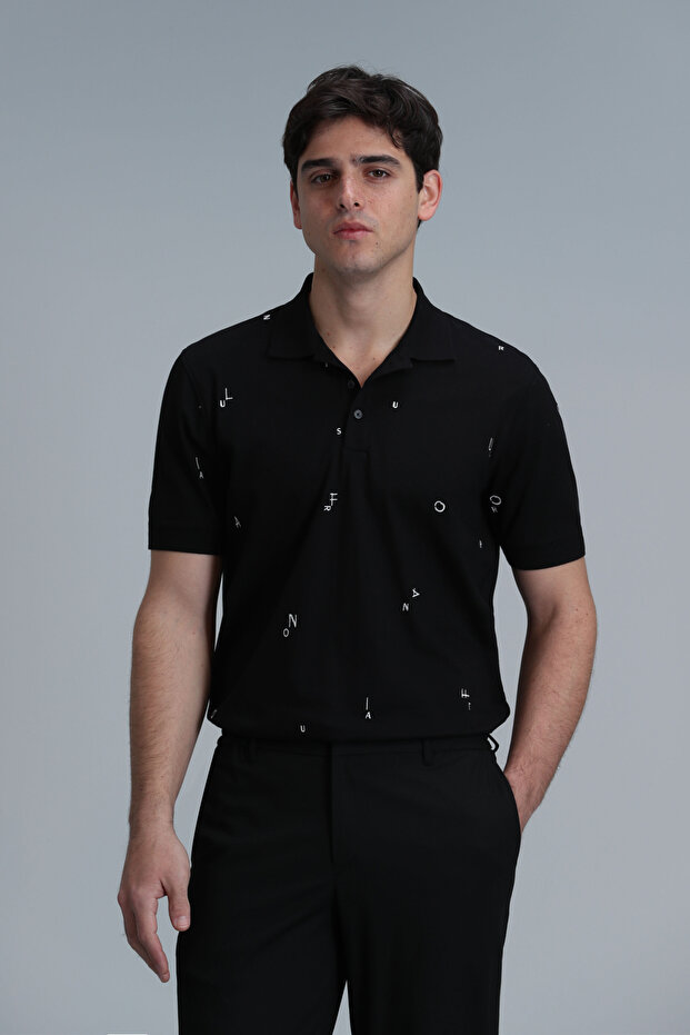 Pascal Smart Men's Polo T-Shirt Black