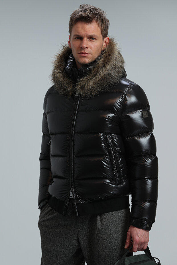 Jeam Goose Feather Men's Coat Black